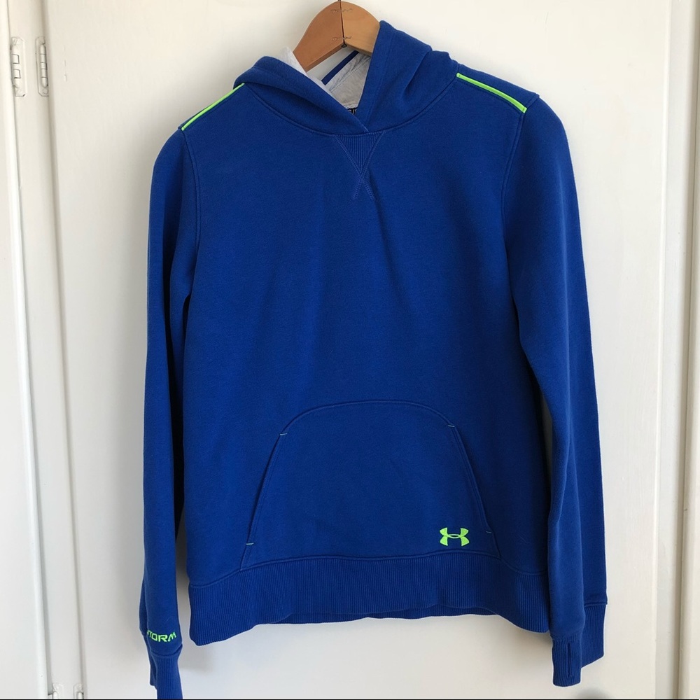 Youth L Blue Under Armour Hoodie